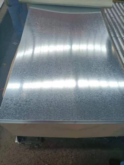 Din Regular Spangle G Zinc Coating Hot Dip Galvanizing Steel Sheet