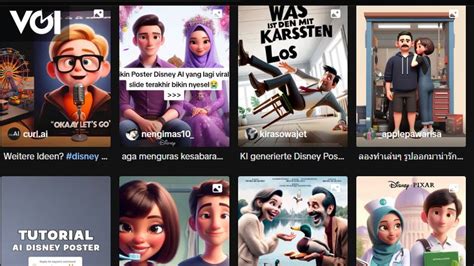 Situs AI Untuk Membuat Poster Disney Pixar Cukup Memasukkan Deskripsi