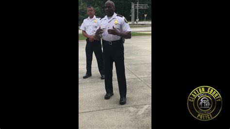 Chief Roberts speaks to... - Clayton County Police Department | Facebook