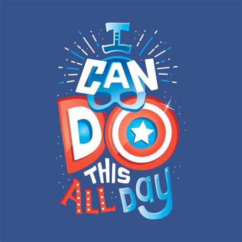 Check spelling or type a new query. I can do this all day - Captain America - T-Shirt | TeePublic