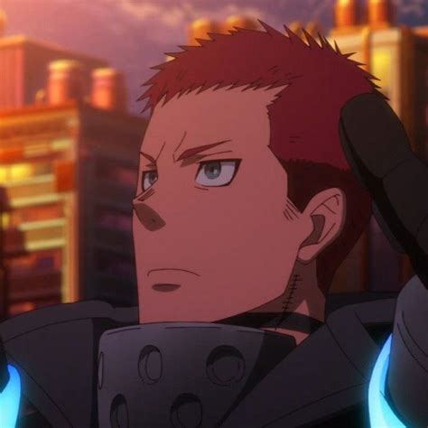 Vulcan Anime Icon With Red Hair And Blue Eyes