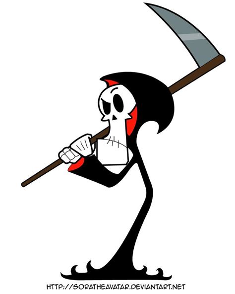 Cartoon Grim Reaper Show Grim Neweraoutlaw Nicktoons Bocainwasul