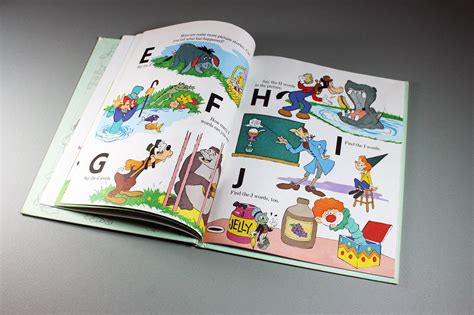 1983 Childrens Hardcover Book Walt Disney Alphabet A Z Beginning To