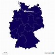 StepMap - Deutschlandkarte/Hamburg - Landkarte für Deutschland