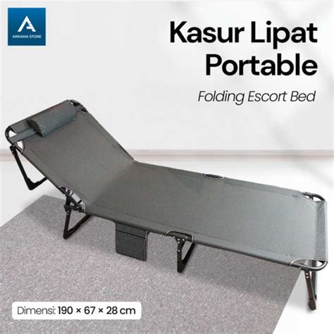 Jual Kasur Lipat Velbed Tempat Tidur Lipat Portable Folding Escort Bed