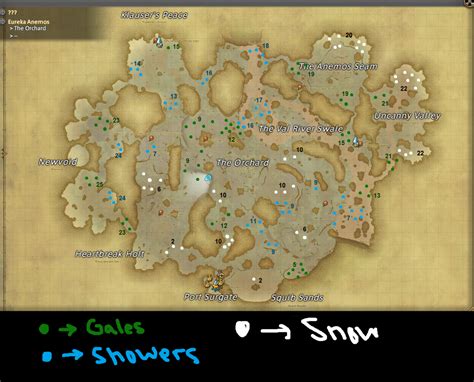 Elemental Sprites Anemos Map Rffxiv