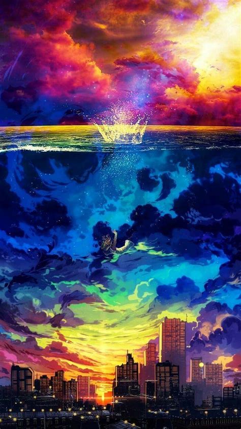 Anime Scenery Iphone X Wallpapers Wallpaper Cave