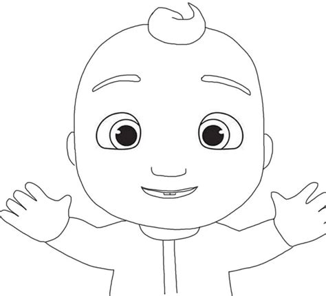 Little Johnny Cocomelon Coloring Page Free Printable Coloring Pages