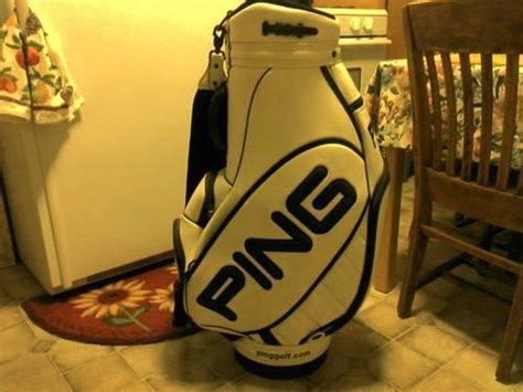 Carry bags, cart bags, staff bags, golf bags for sale, etc. PING TOUR STAFF LEATHER GOLF BAG - NEAR MINT for Sale in ...