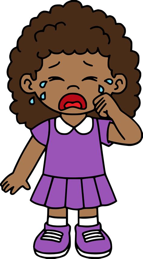 Crying Girls Clip Art Library