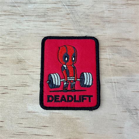 Deadpool Deadlift Patch Nrg Crossfit Patch Norepgear