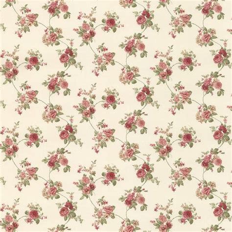 Dainty Cabbage Rose Cottage Floral Wallpaper Rose Wallpaper Floral