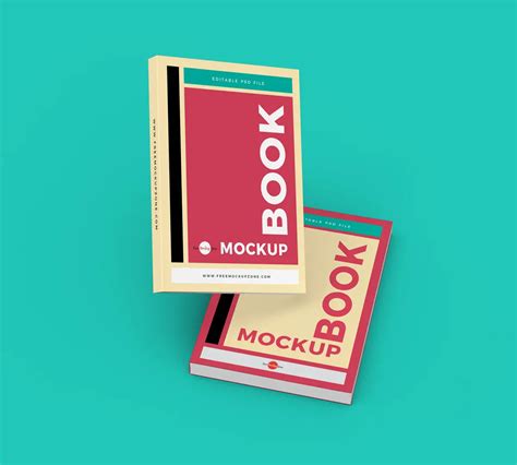 Two Floating Book Cover Mockup Free Resource Boy