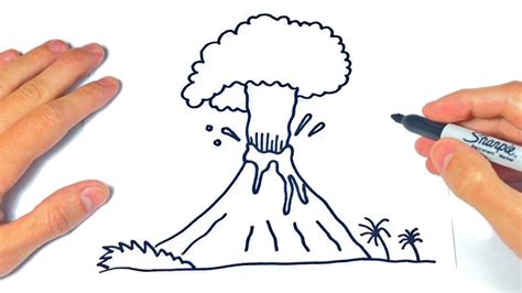 Cómo Dibujar Un Volcan Paso A Paso Dibujo De Volcan Volcanes