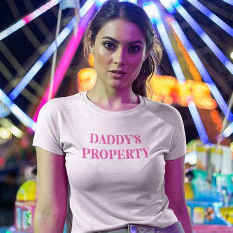 Daddys Property Crop Top Ddlg Clothes Daddy Kink Ddlg Etsy