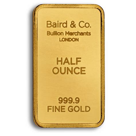 12 Oz Gold Minted Bar Baird And Co Au Bullion