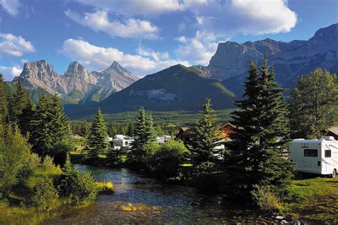 Spring Creek Rv Park In The Heart Of Canmore Alberta In The Beautiful