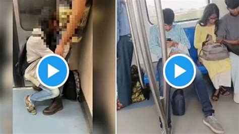 watch delhi metro viral video sparks outrage online man booked over viral video of masturbating