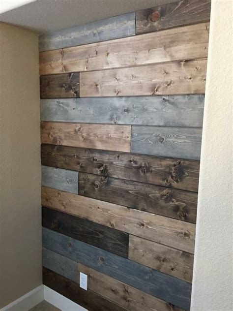Shiplap Wall Finished In Three Stains See More On Fb