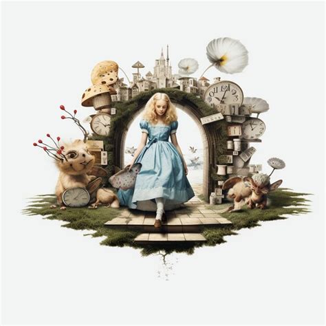 Premium Photo Vintage Alice In Wonderland Artwork