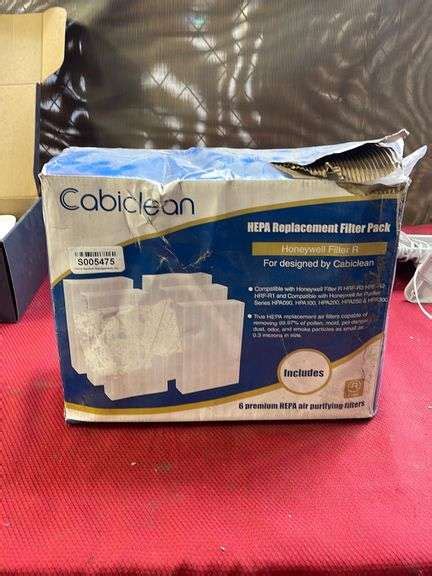 Cabiclean Hepa Replacement Filter Pack Sierra Auction Management Inc