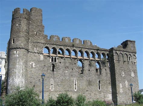 Swansea Castle Cymru Wales Found Right In The City Centre Is A
