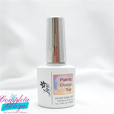 Top Coat Crystal 12ml Lirio Completa Beleza Loja De Alongamento De