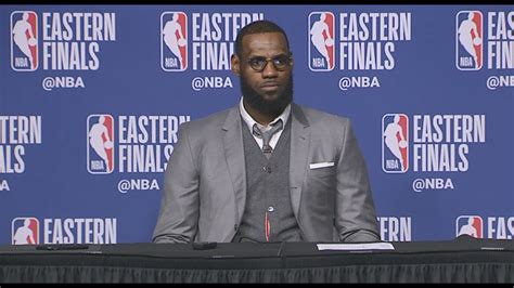 LeBron James Postgame Interview | Shows Off Memory From ECF Game 1