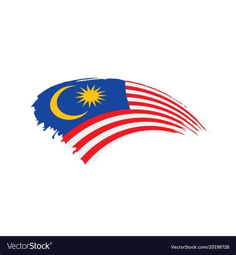 Malaysia Flag Vector Illustration On A White Background Download A