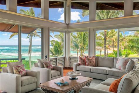 Light And Bright Tropical Living Room With Ocean View Hgtv