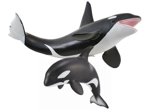 New Collecta 88043 88618 Orca Whale And Calf Group Set Of 2 Ebay