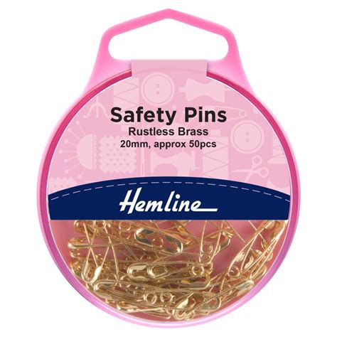 Pins Needles Hemline Rustless Brass Safety Pins 20mm