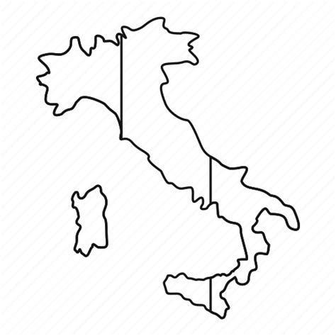 Italy Map Outline Clip Art