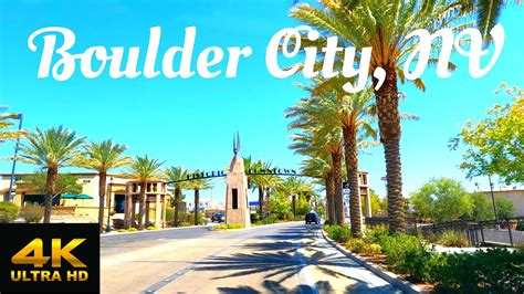 Boulder City Nevada Home Of The Hoover Dam 4k Tour Youtube