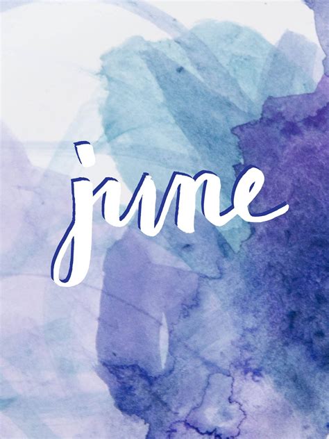 Download Celebrate The Joy Of Summer With An Ombre Watercolor June