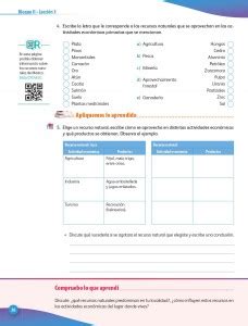 Respuestas del libro de geografia actividades 6 año detalle. Lección 3. Recursos naturales para la vida - Ayuda para tu ...