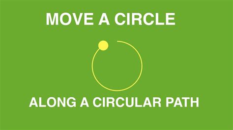 Move A Circle Along A Circular Path Javascript Animation Youtube