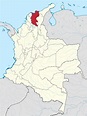 Mapa de Magdalena con municipios - Departamento de Colombia para ...