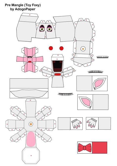Edited Fnaf 2 Funtime Foxy Papercraft By Endofoxy On Deviantart