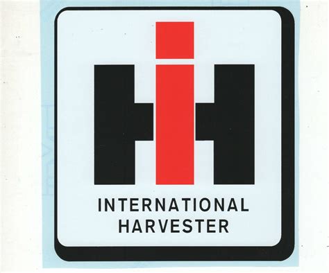 International Harvester Logo Decal Medium Sps Parts