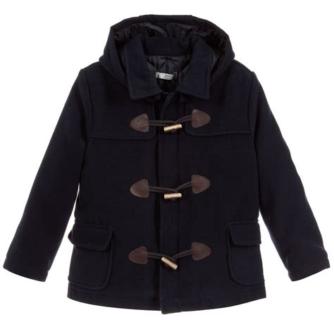 Sardon Baby Boys Navy Duffle Coat