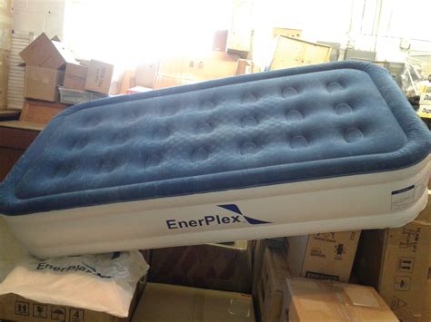 It is an alternate and comes with external inflation. Lot Detail - EnerPlex Twin Air Mattress with Built in Pump