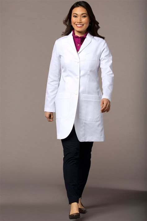 Ellody Petite Fit Lab Coat By Medelita Womens Lab Coats White Lab