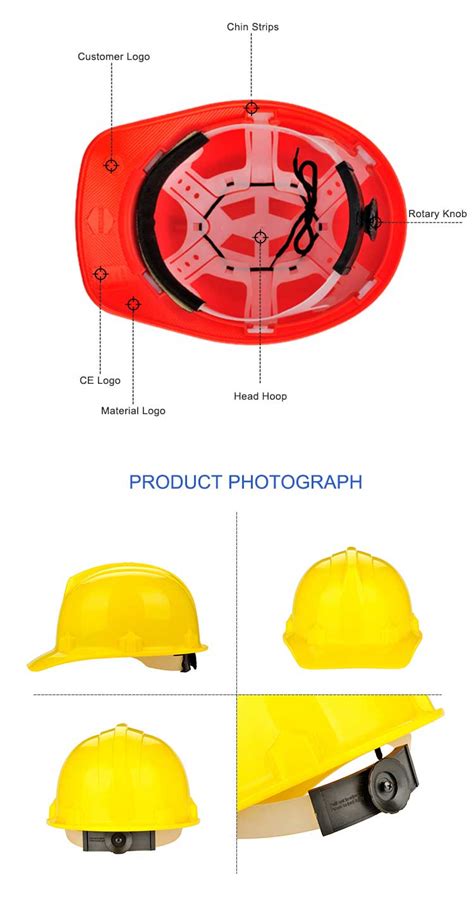 Guardrite Brand Yongsheng Factory Safety Helmet Construction W 026y
