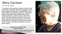 Mary Garman, Religion, April 2016 - Books that Change Lives: a Display ...