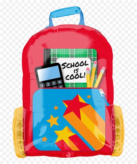 26 School Is Cool Backpack Balloon Backpack Emojiemoji Bookbag