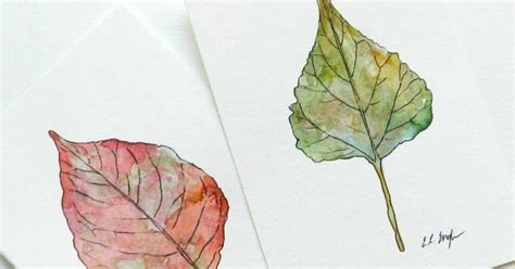 How To Paint A Leaf In Watercolor A Free Art Tutorial By Elise Engh