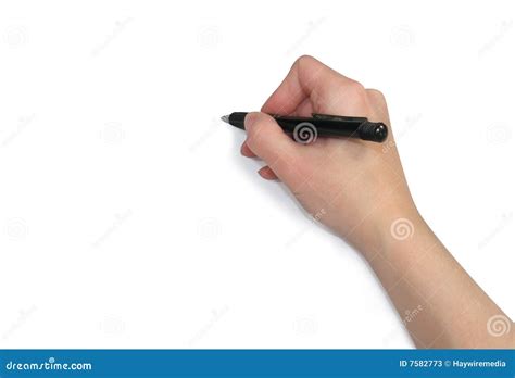 Hand Writing On Paper Stock Photos Image 7582773