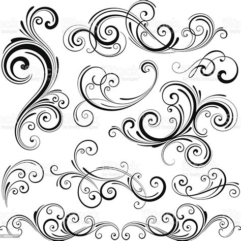 Swirl Elements Stock Illustration Download Image Now Istock