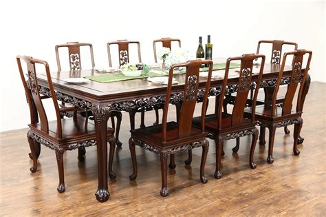 Living rooms japanese living room decor luxury dining room dining room sets dining area salons zen asian dining tables round dining side tables. SOLD - Chinese Rosewood Vintage Dining Set, Table, 8 ...
